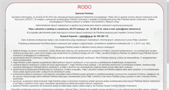 Desktop Screenshot of palac-lubostron.pl
